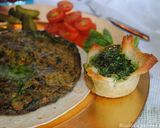 A picture of step 9 of Persian frittata with herbs (Kookoo Sabzi).