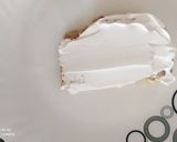 A picture of step 4 of Eggless vanilla pastry cake.