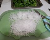 護肝升陽的-韭菜豆干絲冬粉炒蛋的食譜步驟2照片
