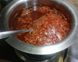 A picture of step 2 of Beet root,& carrots kanji.