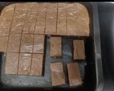 A picture of step 4 of Chocolate mysore pak.