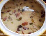 A picture of step 4 of Rabri keer loaded with dry fruits and Ghee 🤗🤗.