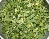 A picture of step 1 of Methi paratha.