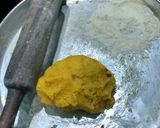 A picture of step 1 of Besan wange.