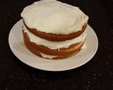 A picture of step 20 of White Peppermint Layer Cake with a White Peppermint Cream.