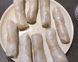A picture of step 1 of Rice Paper Roll.
