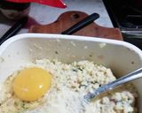 Foto del paso 4 de la receta: Tortilla de sobras de arroz con jamón y queso
