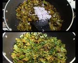 A picture of step 2 of Dry Sem Sabzi (Flat beans).