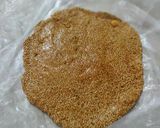 A picture of step 3 of Til and Peanut chikki.
