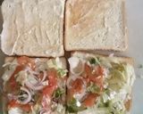 A picture of step 23 of Beetroot Felafel Sandwich with Feta cheese salad.
