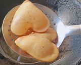 A picture of step 6 of Heart shape Makki ki puri.