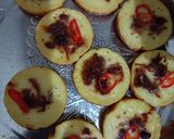Foto langkah ke 2 dari resep Kue Lumpur Gurih Abon Sapi.