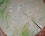A picture of step 3 of Fish shape paratha.