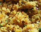 A picture of step 1 of Usal pohe.
