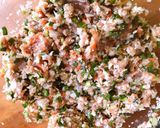 Hình bước làm 2 của món Bánh Xếp Nhật Gyoza Nhân Thịt Chiên Áp Chảo
