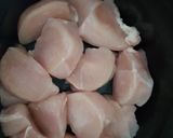 A picture of step 1 of My Lemon, peppered, Buttered Chicken. 💜😀.