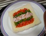 รูปขั้นตอนการทำที่ 3 ของ Ham&Bell Pepper Open Toast