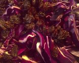 A picture of step 3 of Hotdogs, onions, and red cabbage.