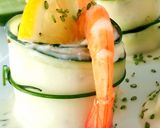 Une image de l'étape 4 de Rouleaux de concombre farci aux crevettes.