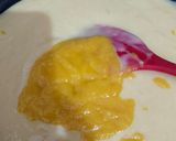 A picture of step 4 of Kesar Mango milk custard.
