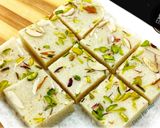 A picture of step 5 of Fresh Coconut Barfi / Nariyal Barfi - South Indian Style.
