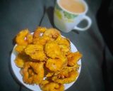 A picture of step 5 of Bitter guard fritters.