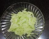 A picture of step 1 of Lauki Thepla.