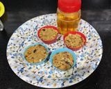 A picture of step 2 of Ghee residue mithai.