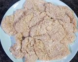 A picture of step 4 of French chicken toast.