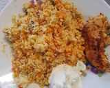 A picture of step 8 of Easy couscous with refreshing cucumber salat.