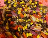 A picture of step 1 of Corn & black bean salad.