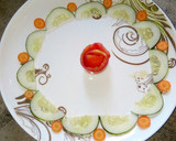 A picture of step 6 of Cucumber and tomato styles.