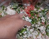 A picture of step 3 of Multigrain Daliya Muthia.