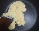 A picture of step 3 of Milk powder peda.