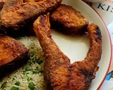 Rántott ponty zöldborsós rizzsel recept fázis 4 fotója