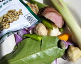 Foto langkah ke 3 dari resep Sayur Daun Singkong Bumbu Kuning.
