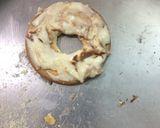 A picture of step 1 of Biscuit Doughnut no bake (made by my kid).