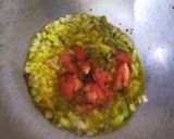 A picture of step 3 of Stir Fried Aloo Mirchi.