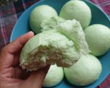 Hình bước làm 9 của món Bánh bao sữa dừa lá dứa