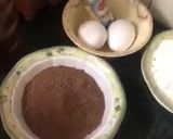 A picture of step 2 of Cream cheese chocolate cake.