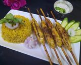 A picture of step 5 of Grill Chicken seekh kabab 😋😋.