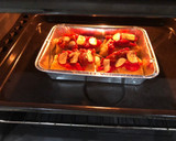 Foto del paso 8 de la receta: Bacalao con pimientos asados y lámina de ajo 🧄
