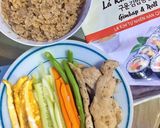 A picture of step 1 of Brown Rice Chicken Breast Kimbap (Eat Clean).