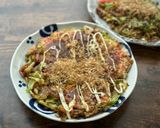 A picture of step 7 of Japanese Squid Okonomiyaki Pancake.
