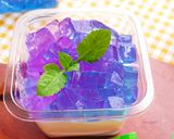 Hình bước làm 5 của món Thạch pudding phô mai galaxy
