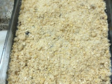 Crumble de avena, manzana y pera