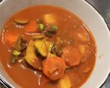 A picture of step 4 of Vegetable soup.