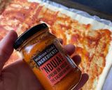 A picture of step 1 of ‘Nduja pastry with Black Garlic drizzle.