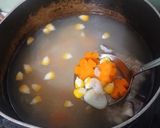 Foto langkah ke 3 dari resep Dua Menu: Tahu Ayam Kukus dan Sop Ayam Tahu.