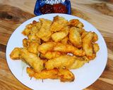Hình bước làm 2 của món Phi lê cá lóc tẩm bột chiên giòn